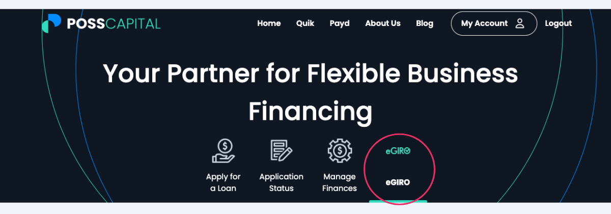 Setup eGIRO for SME loan repayment